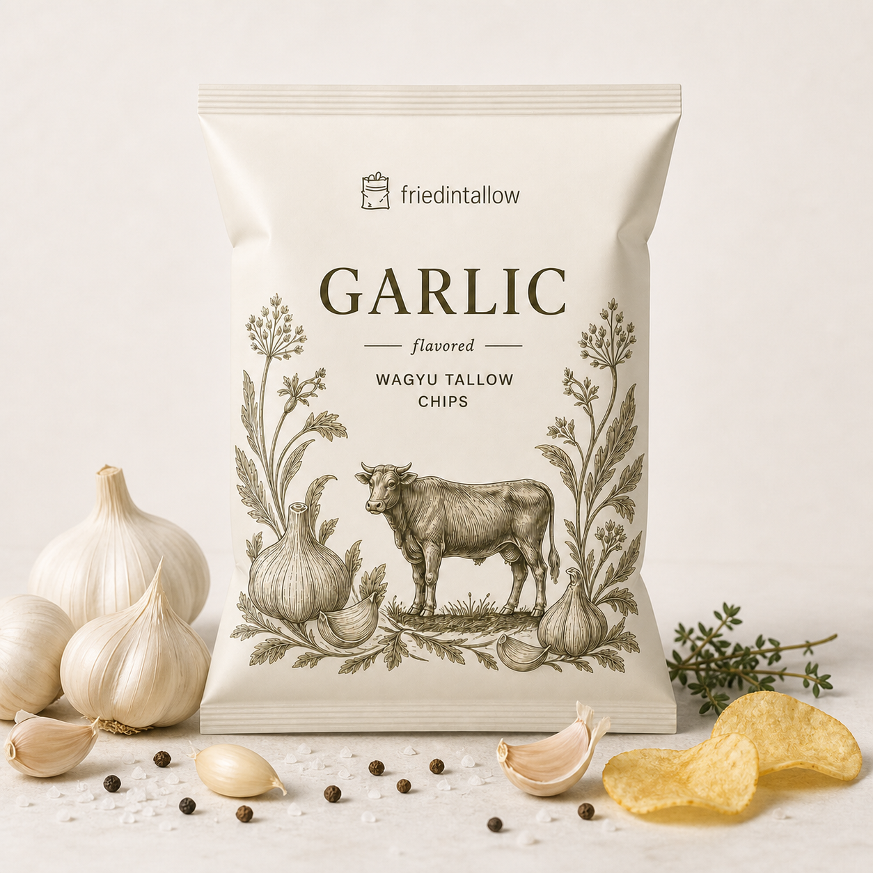 Garlic FriedIntallow chips