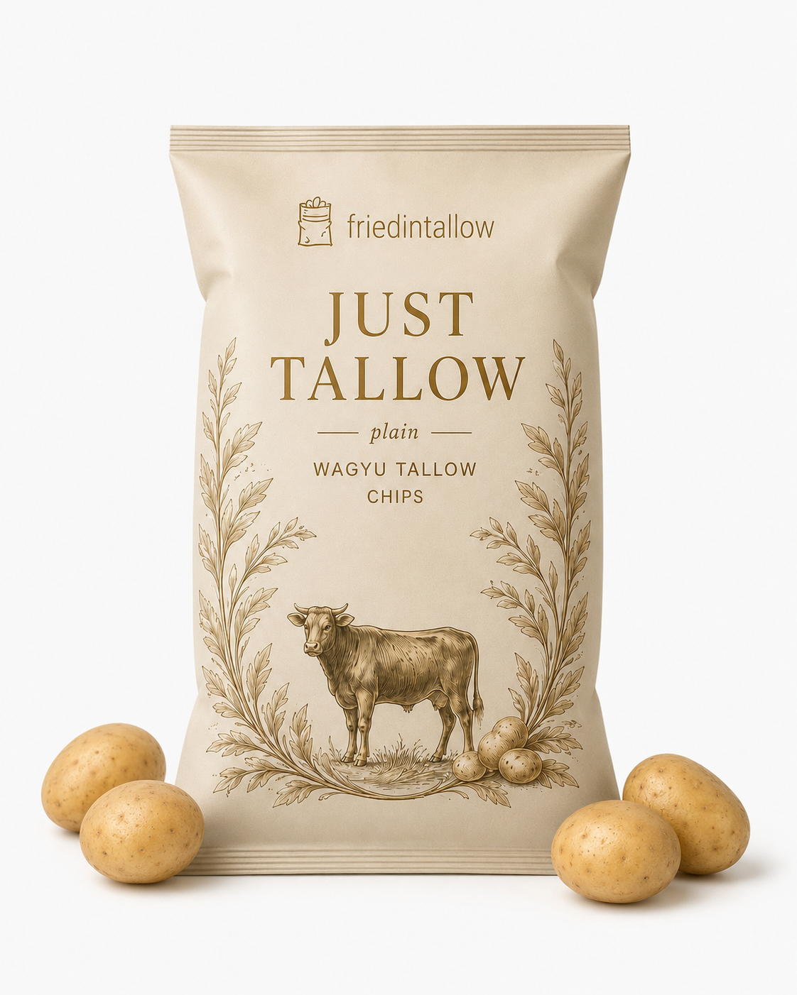 Just Tallow plain Wagyu tallow chips