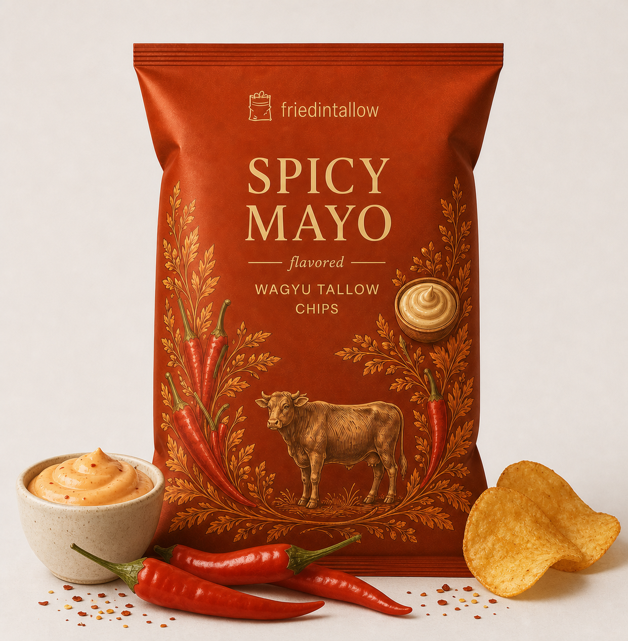 Spicy Mayo FriedIntallow chips