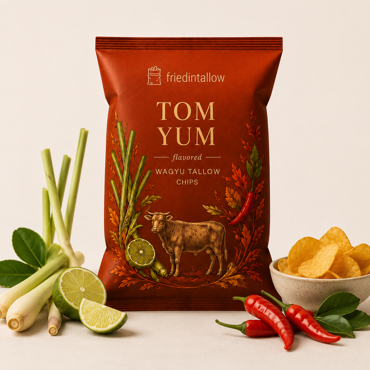 Tom Yum FriedIntallow chips
